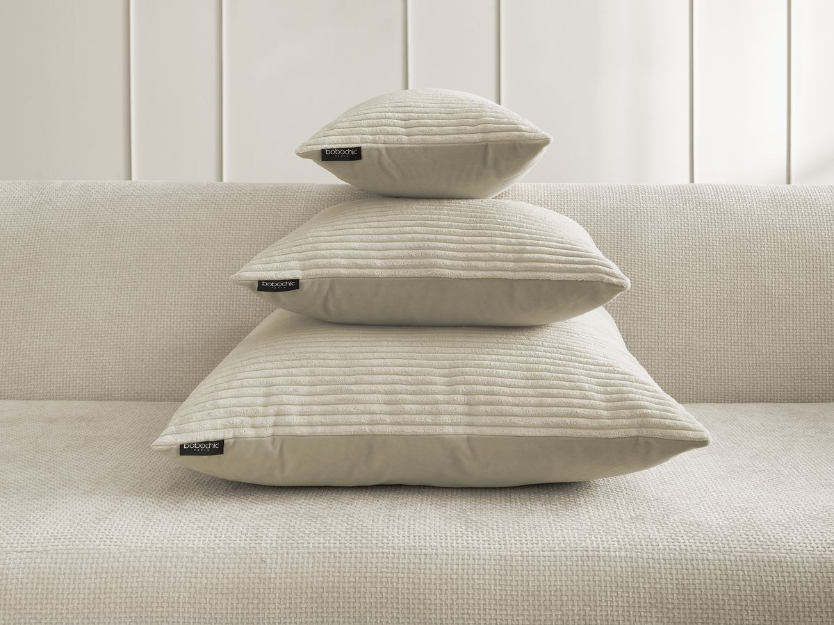 Coussin biface STOCKHOLM beige — vue 5