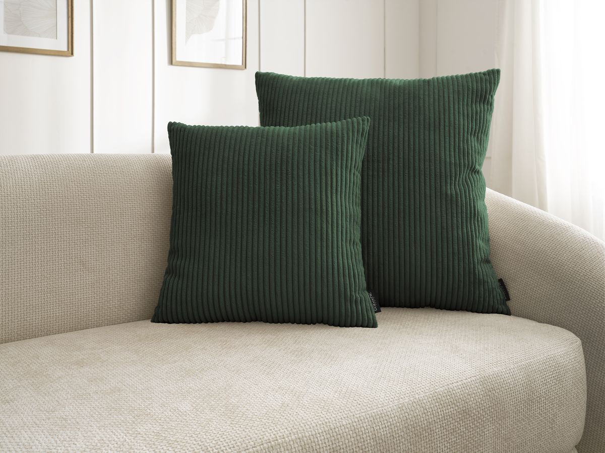Coussin biface STOCKHOLM vert — vue 3