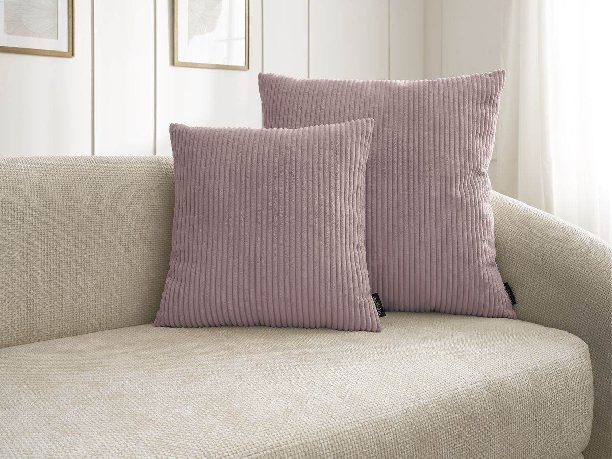 Coussin biface STOCKHOLM violet — vue 3