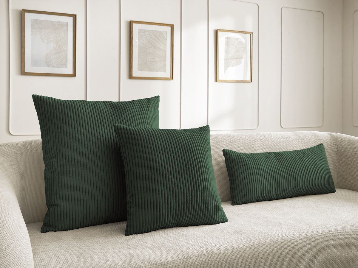 Lot de 2 coussins bifaces STOCKHOLM vert — vue 6