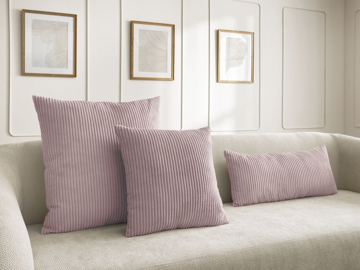 Lot de 2 coussins bifaces STOCKHOLM violet — vue 6