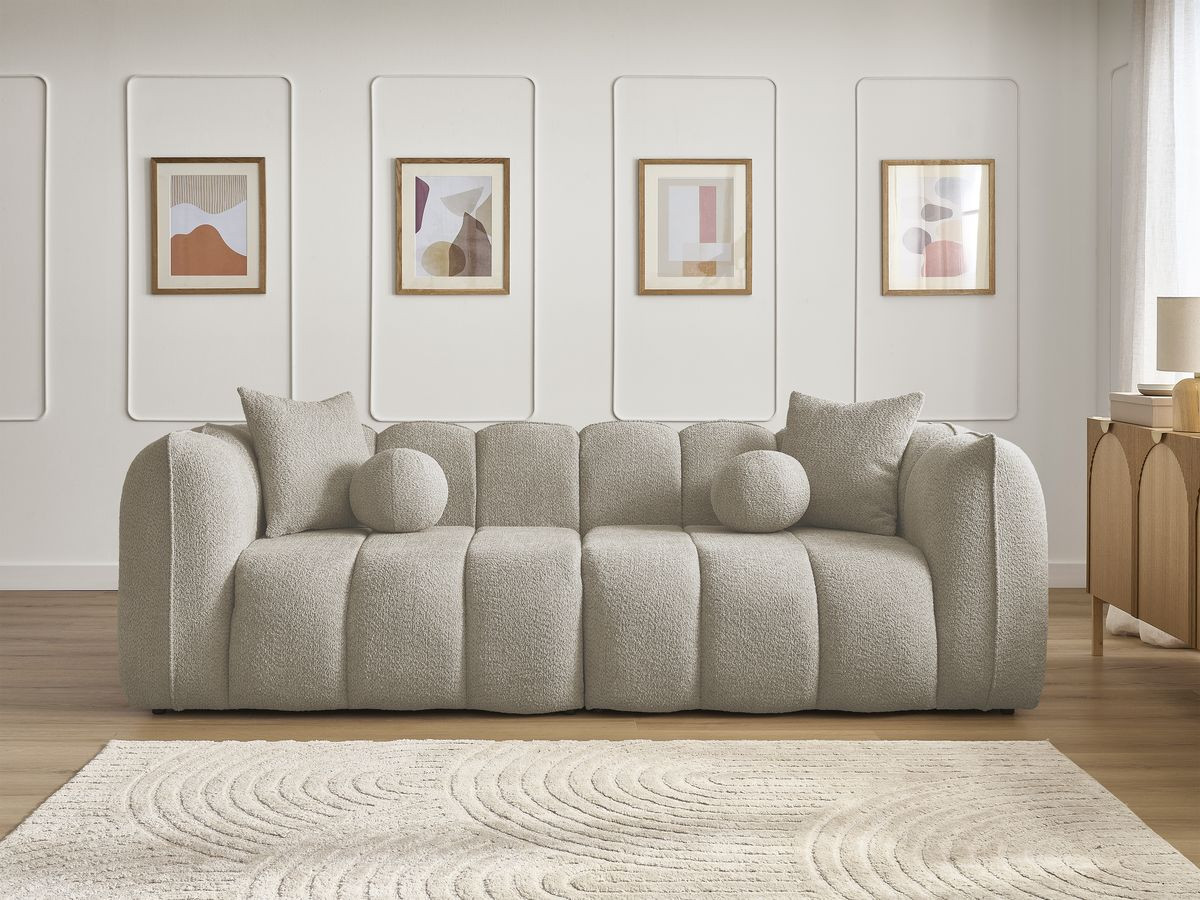 Canapé droit 3 places DENVER taupe — vue 5