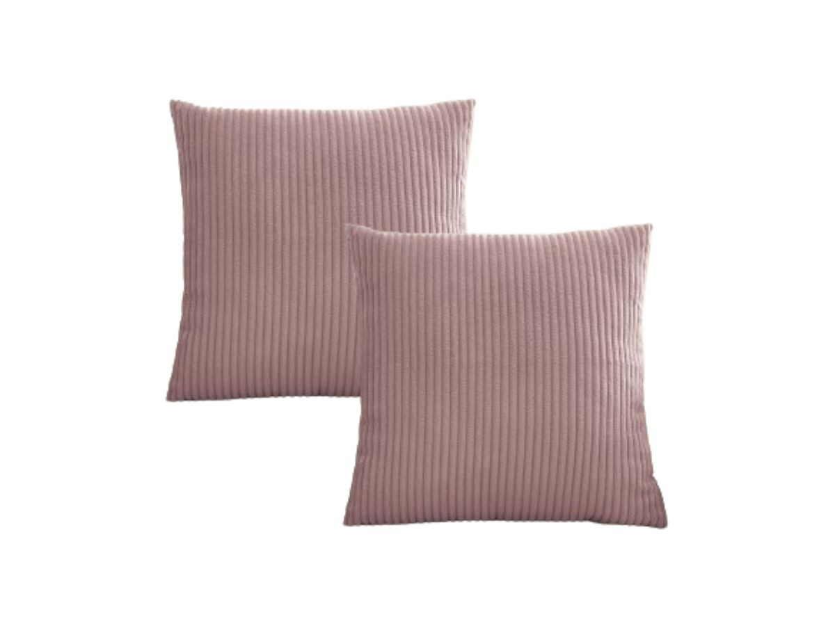 Lot de 2 coussins bifaces STOCKHOLM violet