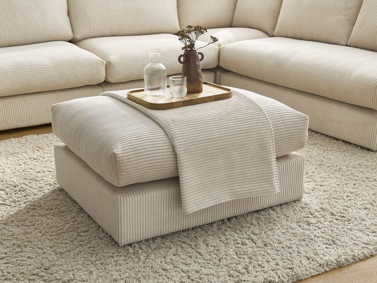 Ensemble STOCKHOLM avec plaid 140 x 180 cm + 2 coussins bifaces