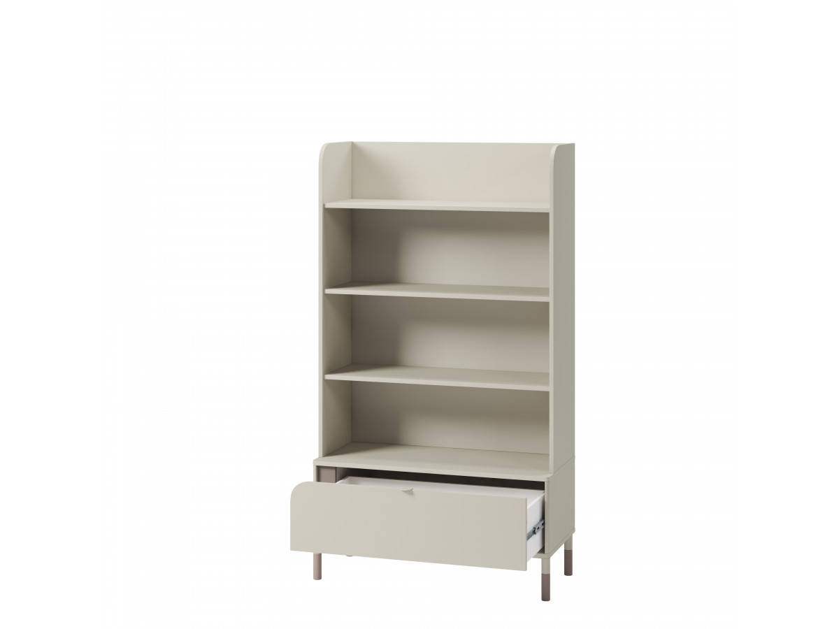 Bibliothèque 4 étagères 1 tiroir BOREO