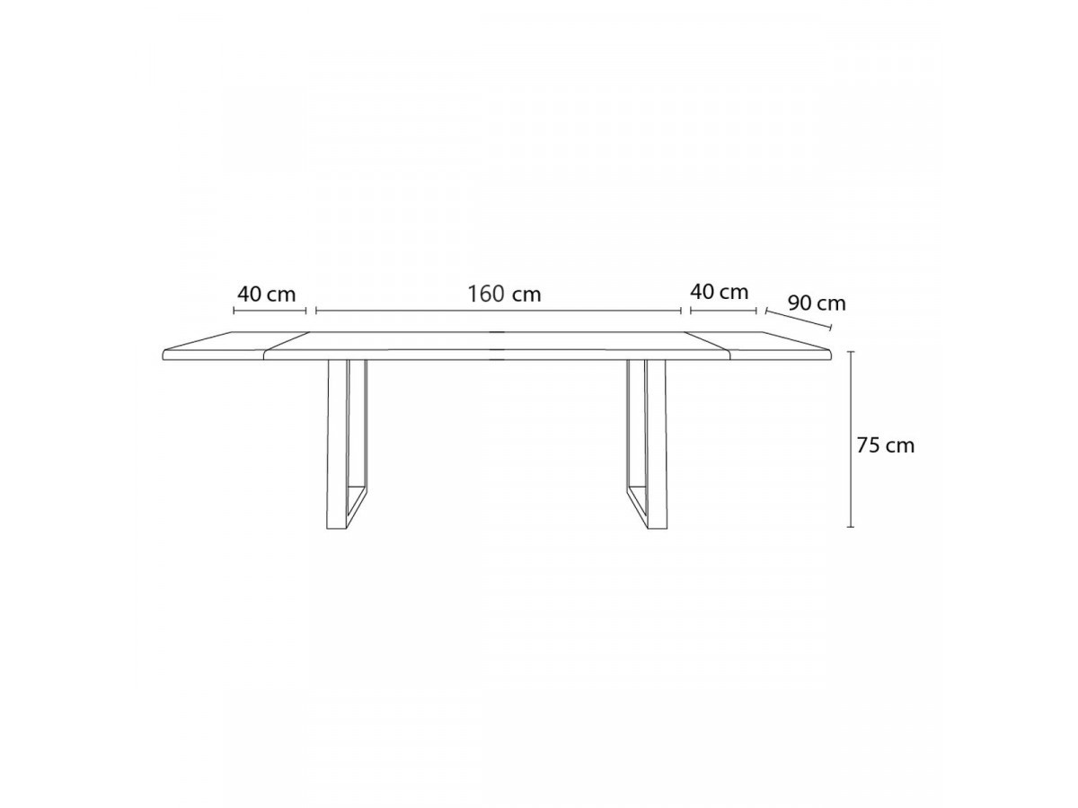 Ensemble AWANI avec table à manger extensible pieds carrés chêne massif + chaises velours côtelé