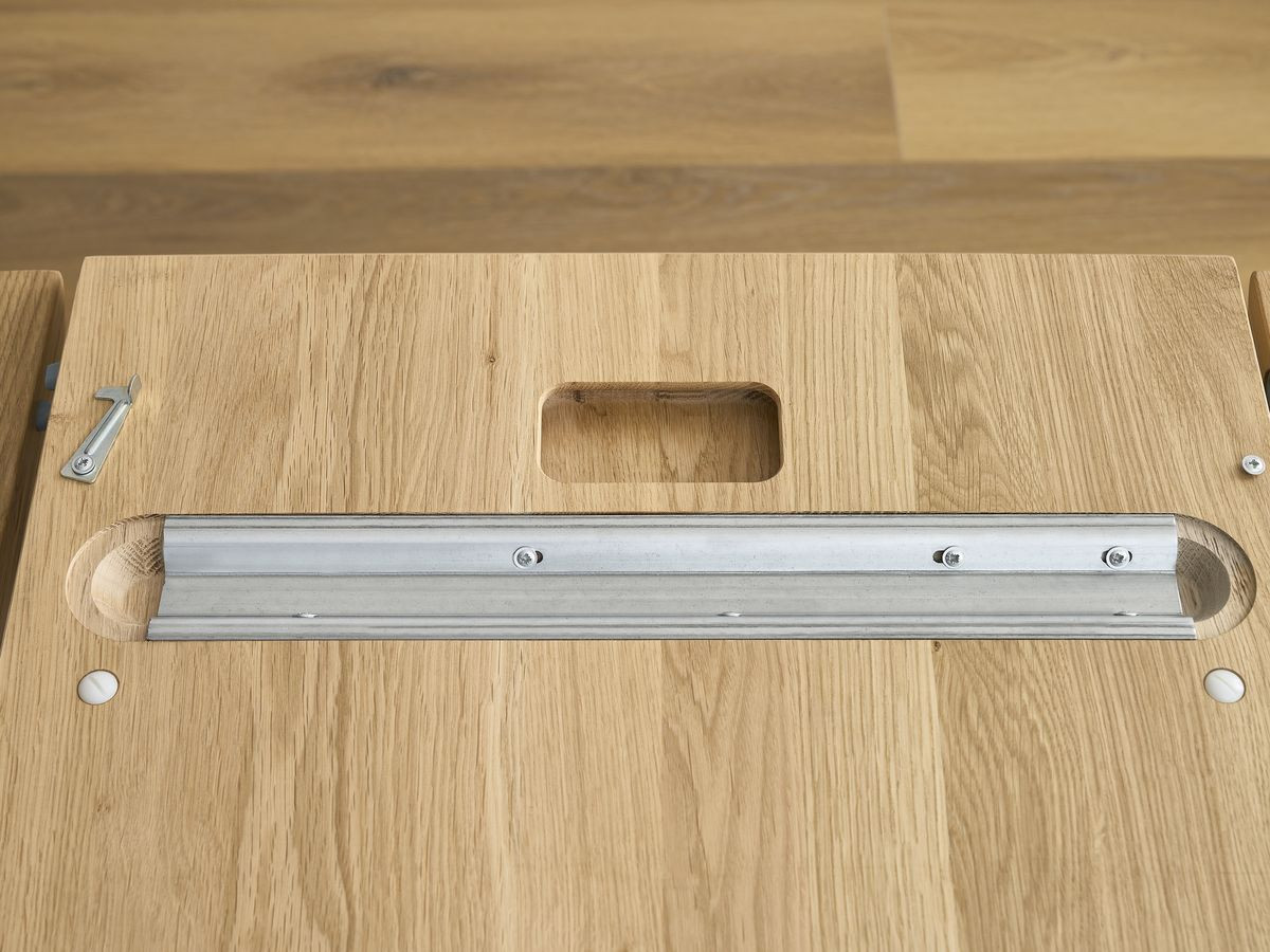 SONIA ronde uitschuifbare eettafel 120 tot 170 cm massief eiken
