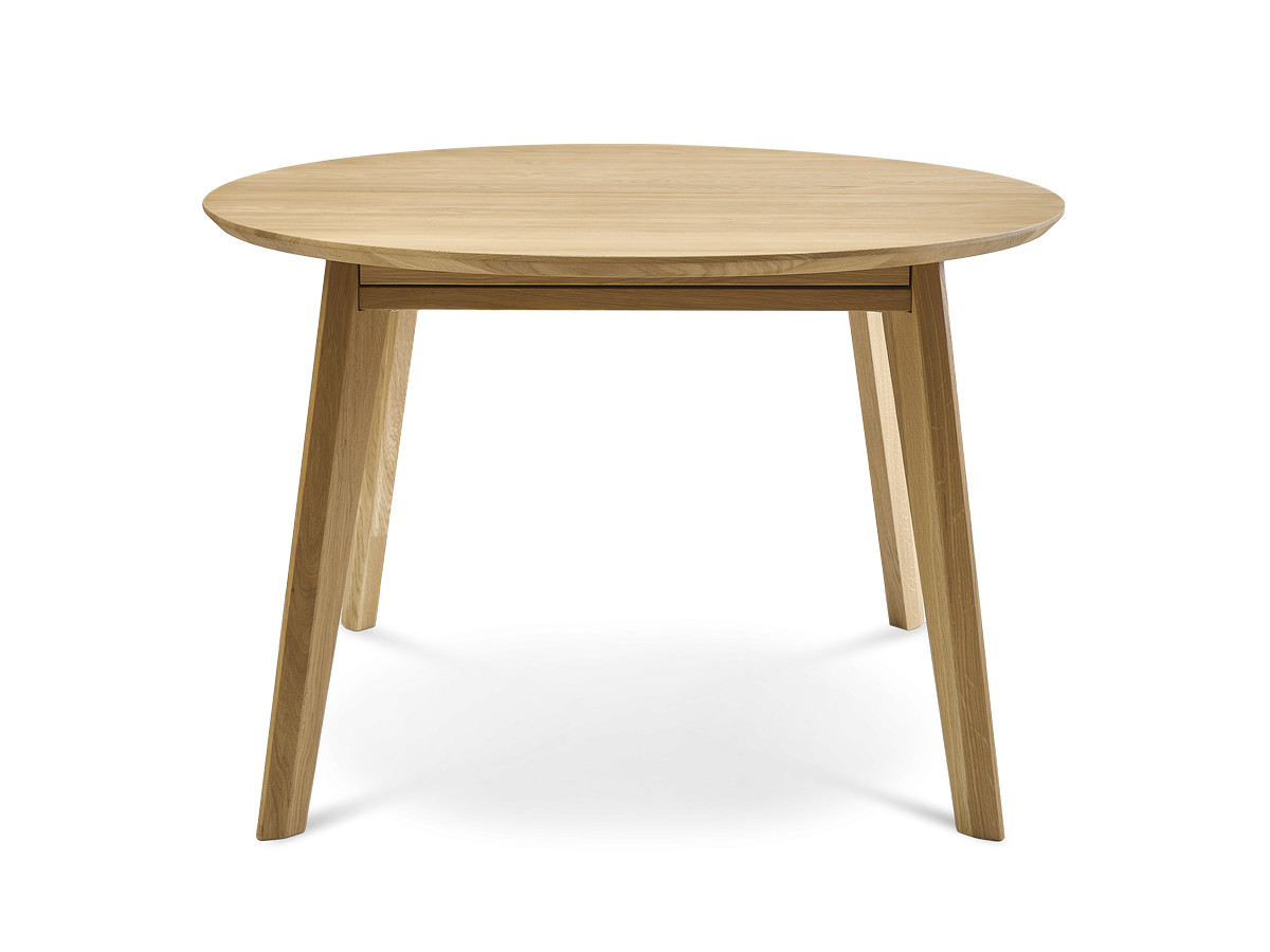 SONIA ronde uitschuifbare eettafel 120 tot 170 cm massief eiken
