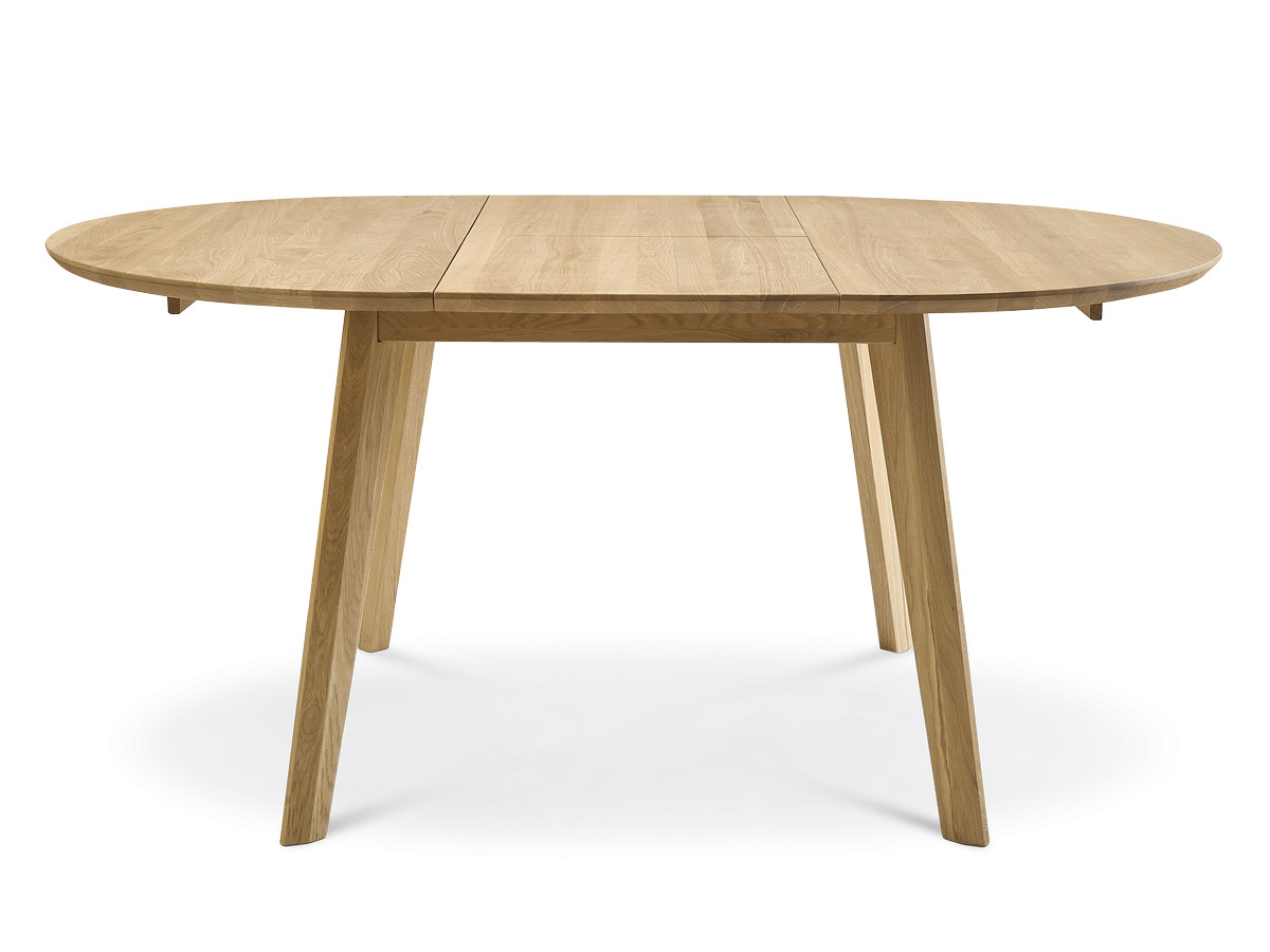 SONIA ronde uitschuifbare eettafel 120 tot 170 cm massief eiken