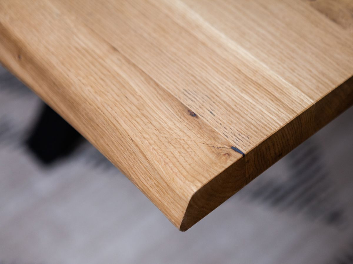 Ensemble AWANI avec table à manger extensible pieds croix chêne massif + chaises velours côtelé