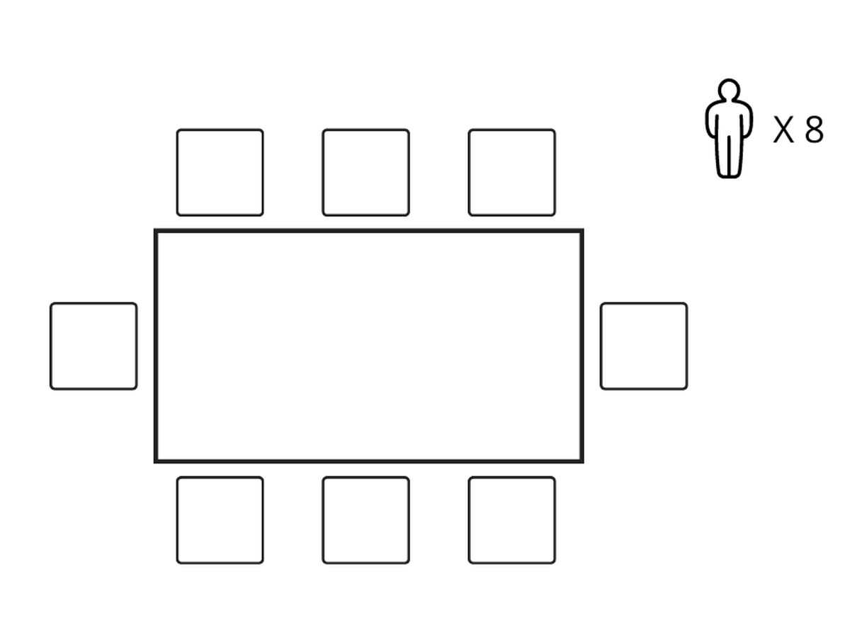 Ensemble AWANI avec table à manger extensible pieds croix chêne massif + chaises velours côtelé