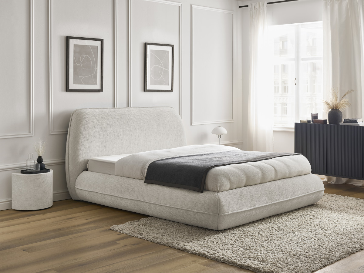 LIAM-bed van getextureerde stof