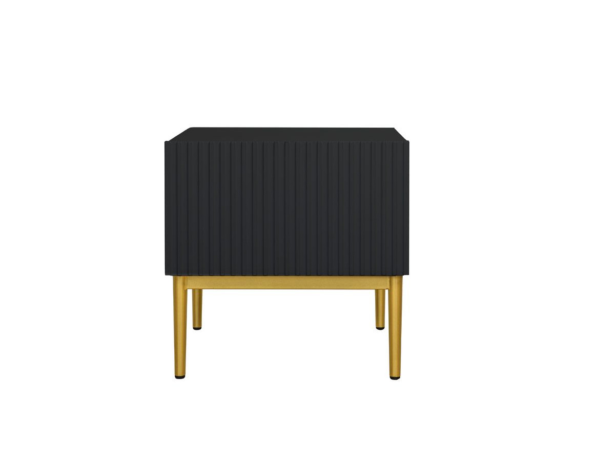 Lot de 2 chevets tiroir KASHA pieds or noir — vue 6
