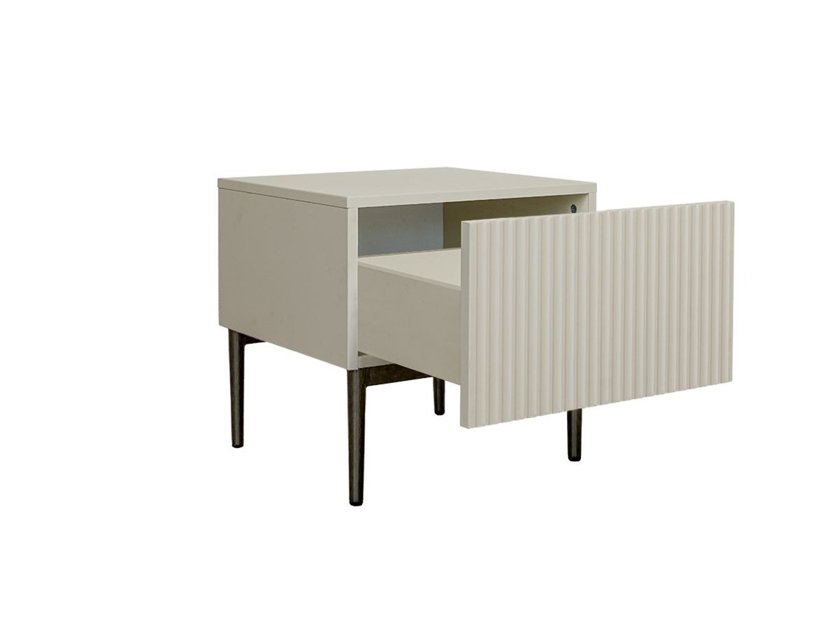 Lot de 2 chevets tiroir KASHA pieds noir beige — vue 5