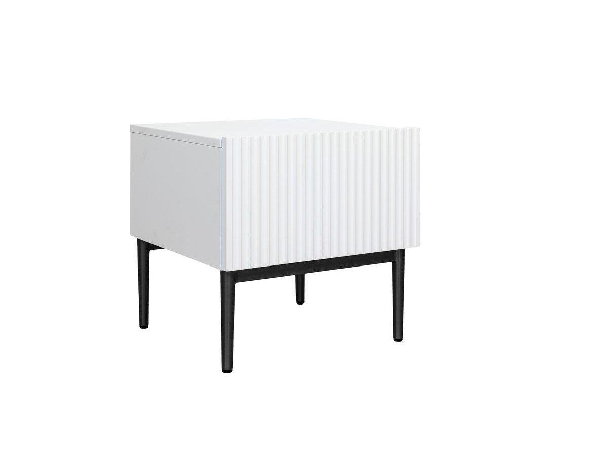 Lot de 2 chevets tiroir KASHA pieds noir