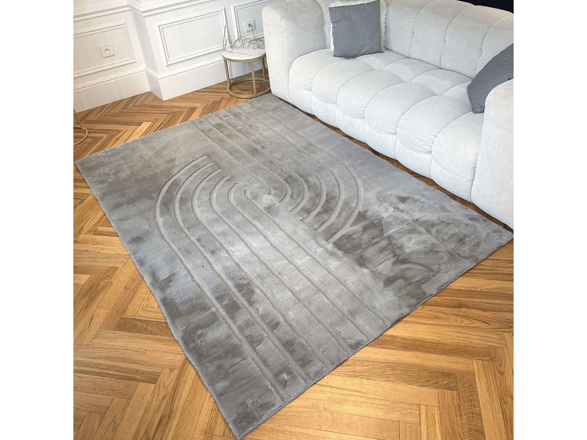 ANITA wasbaar hoogpolig vloerkleed met abstract patroon