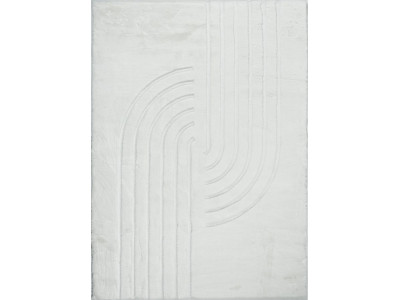 Tapis poils longs lavable ANITA motif abstrait