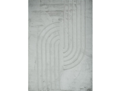 Tapis poils longs lavable ANITA motif abstrait