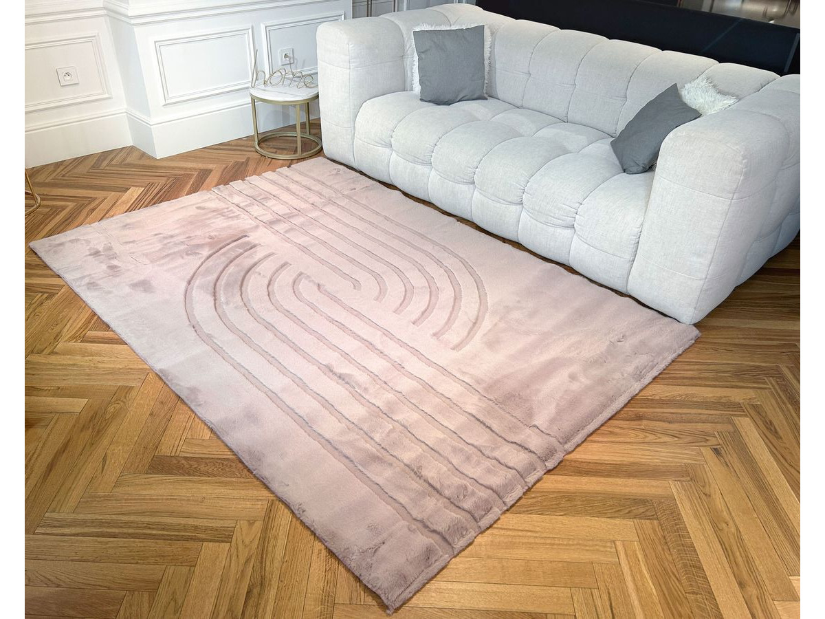 ANITA wasbaar hoogpolig vloerkleed met abstract patroon