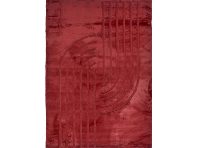 Tapis poils longs lavable ANITA motif abstrait