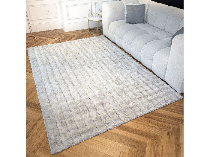 Tapis poils longs BOB en relief 3D