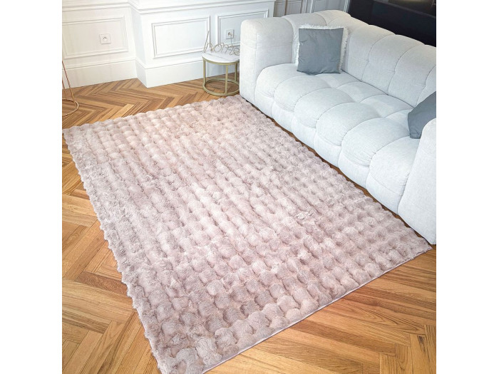 Tapis poils longs BOB en relief 3D