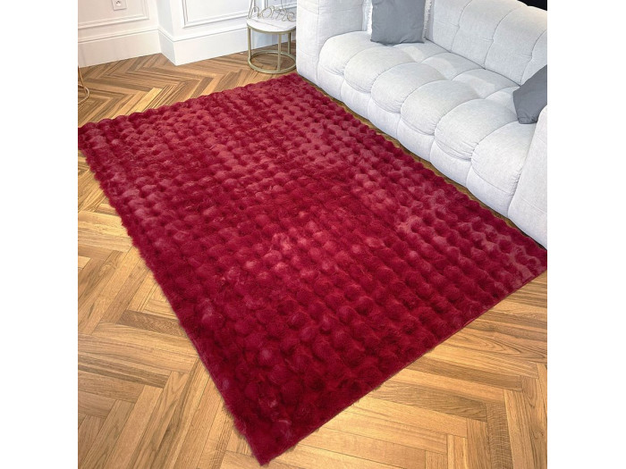 Tapis poils longs BOB en relief 3D