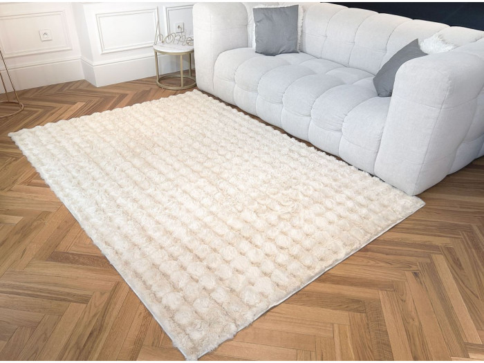 Tapis poils longs BOB en relief 3D