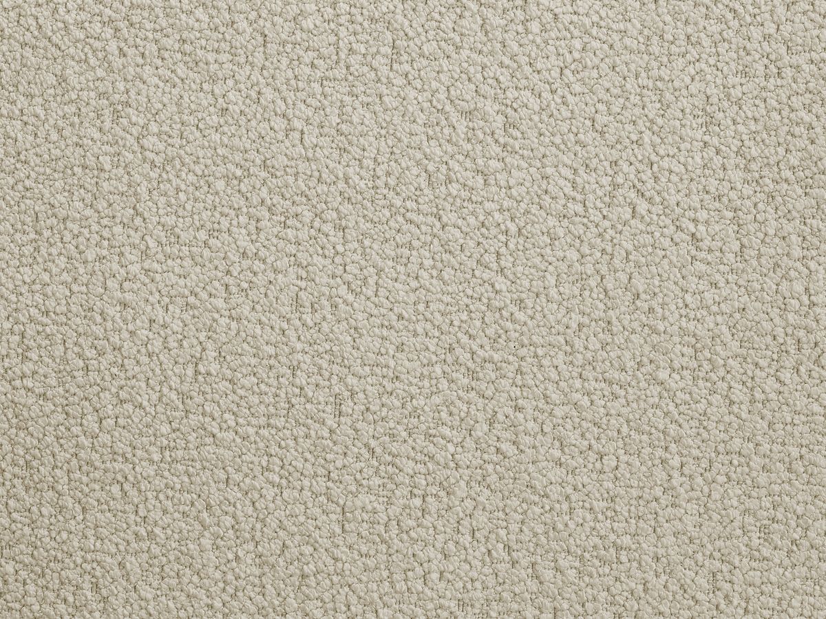 Pouf rond avec plateau HAYDEN tissu bouclette