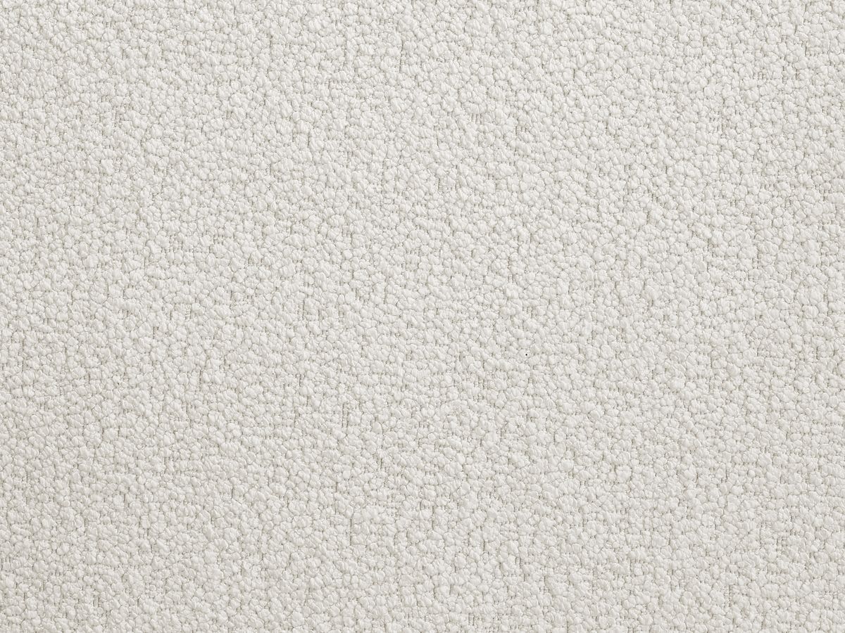 Pouf rond avec plateau HAYDEN tissu bouclette