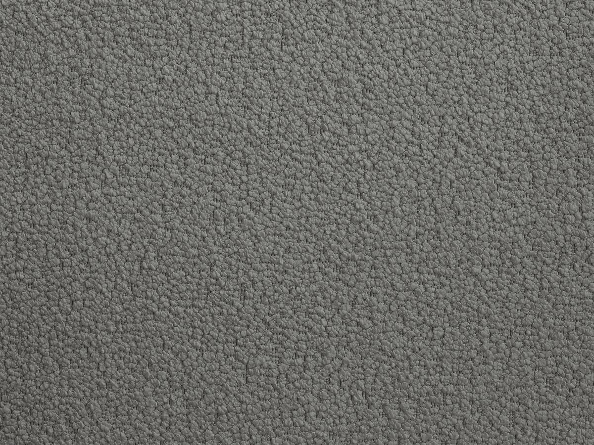 Pouf rond avec plateau HAYDEN tissu bouclette