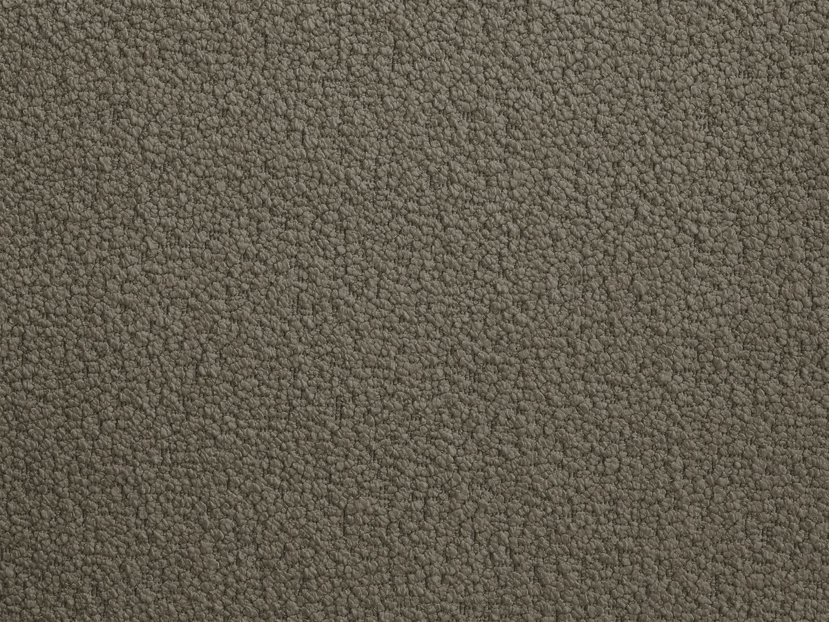 Pouf rond avec plateau HAYDEN tissu bouclette