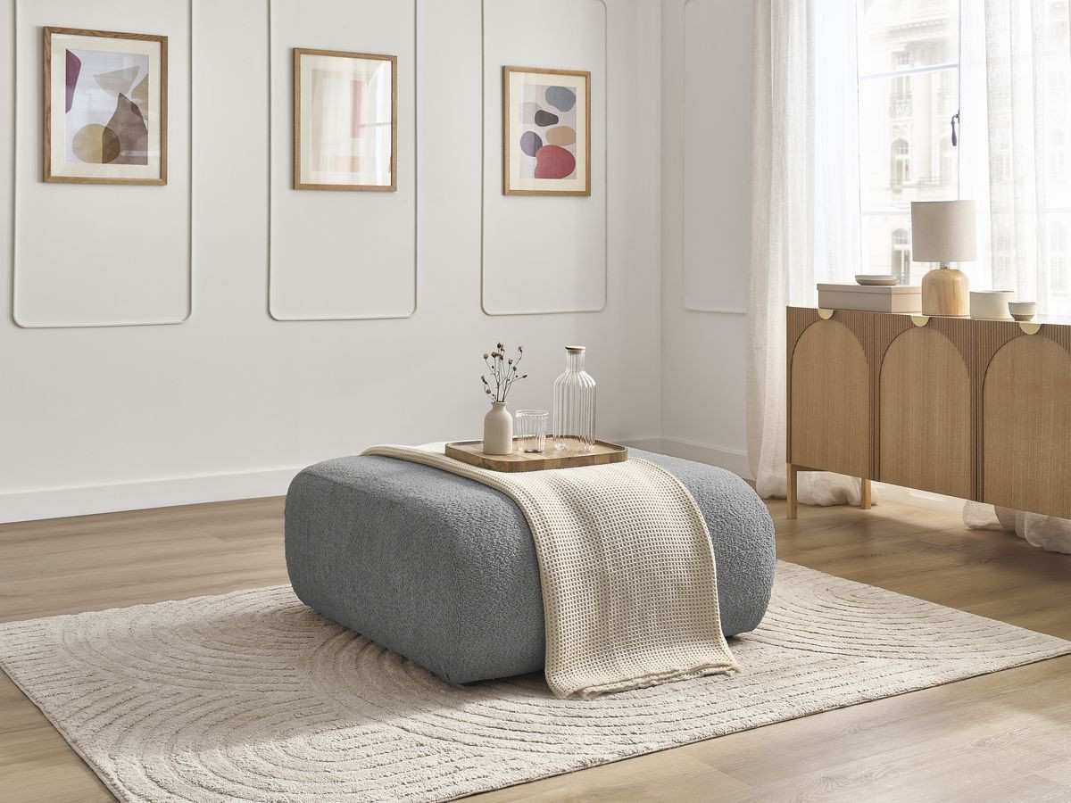 Pouf DENVER gris clair