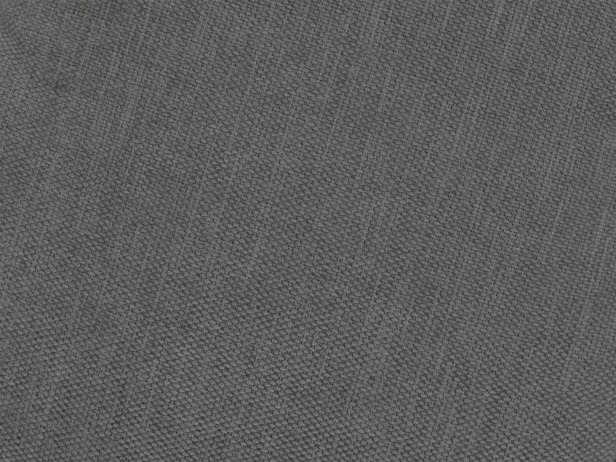 Canapé d'angle L convertible FUJI tissu lisse avec pouf