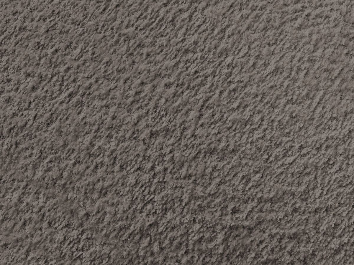 Canapé d'angle L convertible FUJI tissu bouclette avec pouf
