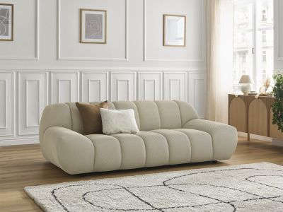 Canapé droit fixe 2 places HAYDEN tissu mesh