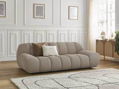 Canapé droit fixe 2 places HAYDEN tissu mesh