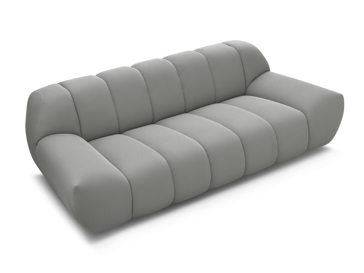 Canapé droit fixe 2 places HAYDEN tissu mesh