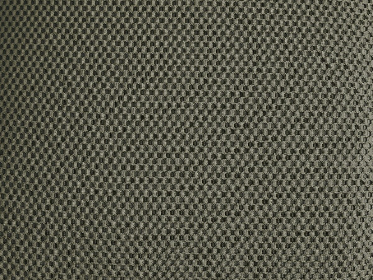 Canapé droit fixe 2 places HAYDEN tissu mesh avec pouf petit