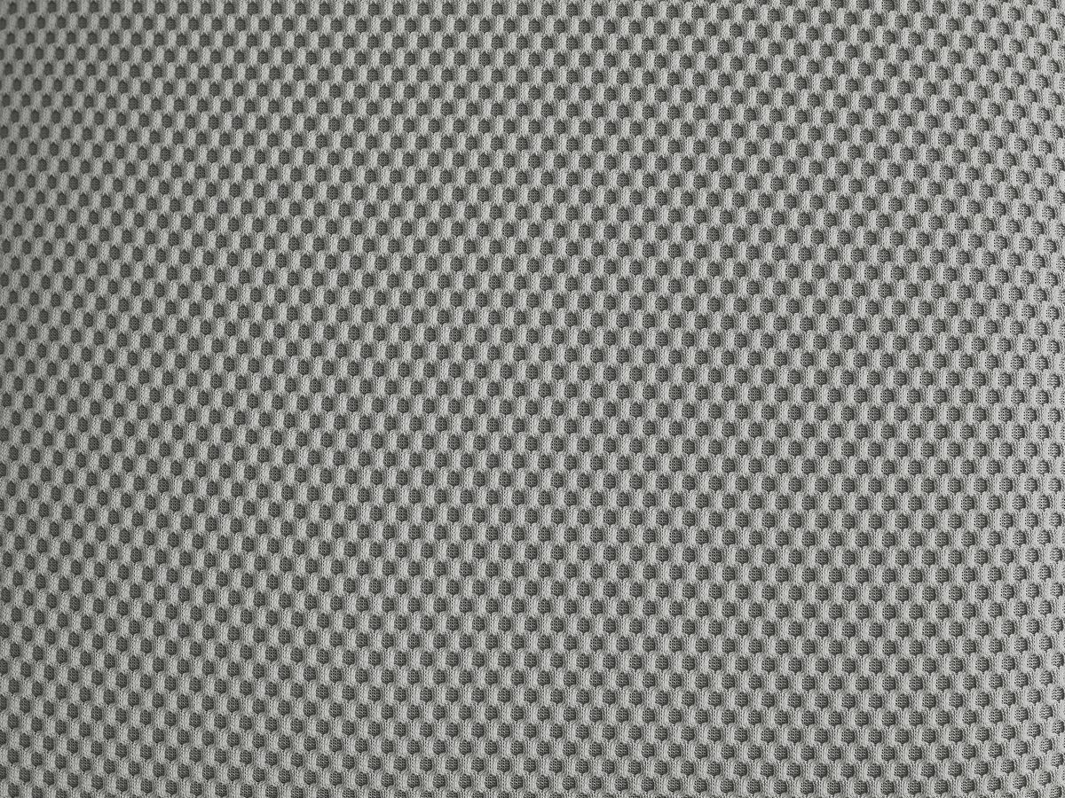 Canapé droit fixe 2 places HAYDEN tissu mesh avec pouf petit