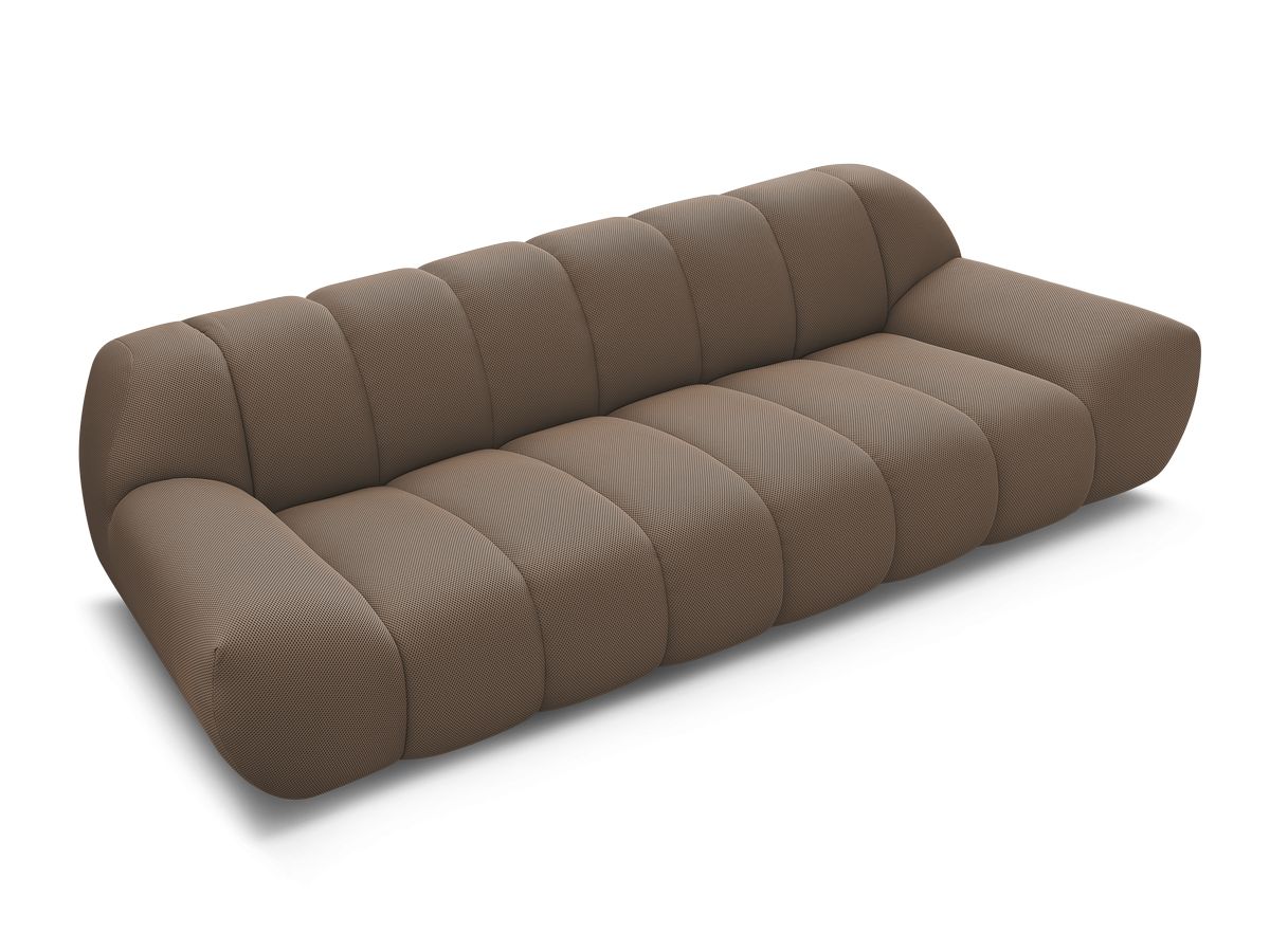 Canapé droit fixe 3 places HAYDEN tissu mesh