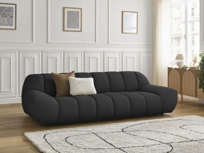 Canapé droit fixe 3 places HAYDEN tissu mesh