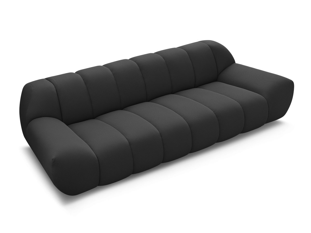 Canapé droit fixe 3 places HAYDEN tissu mesh