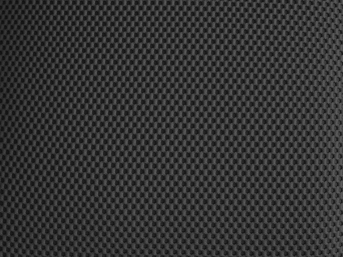 Canapé droit fixe 3 places HAYDEN tissu mesh avec pouf grand avec plateau