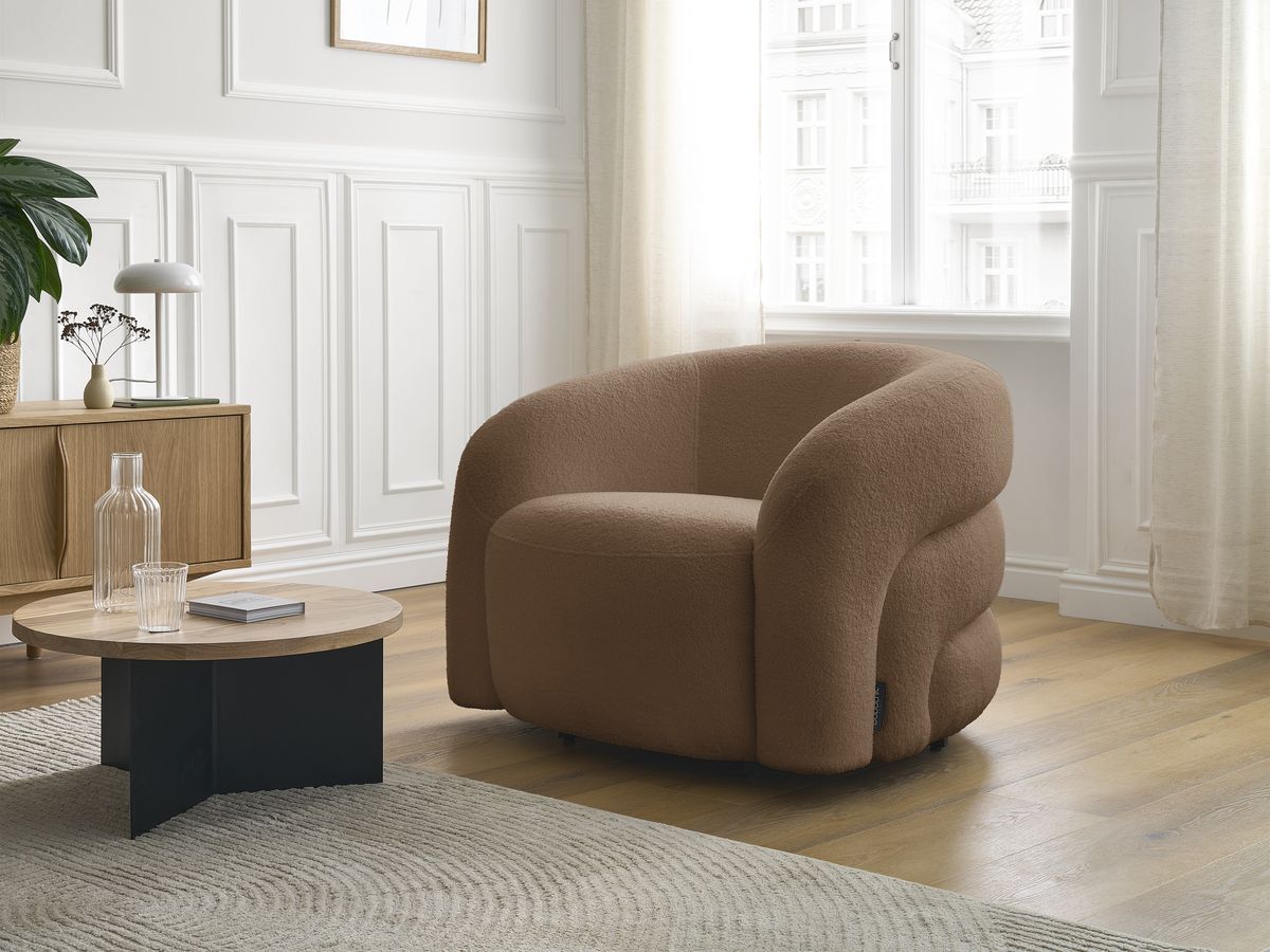 ELINA draaifauteuil in badstof