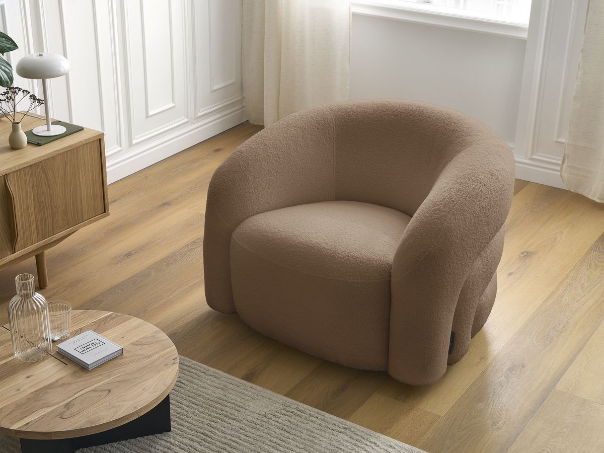 ELINA draaifauteuil in badstof