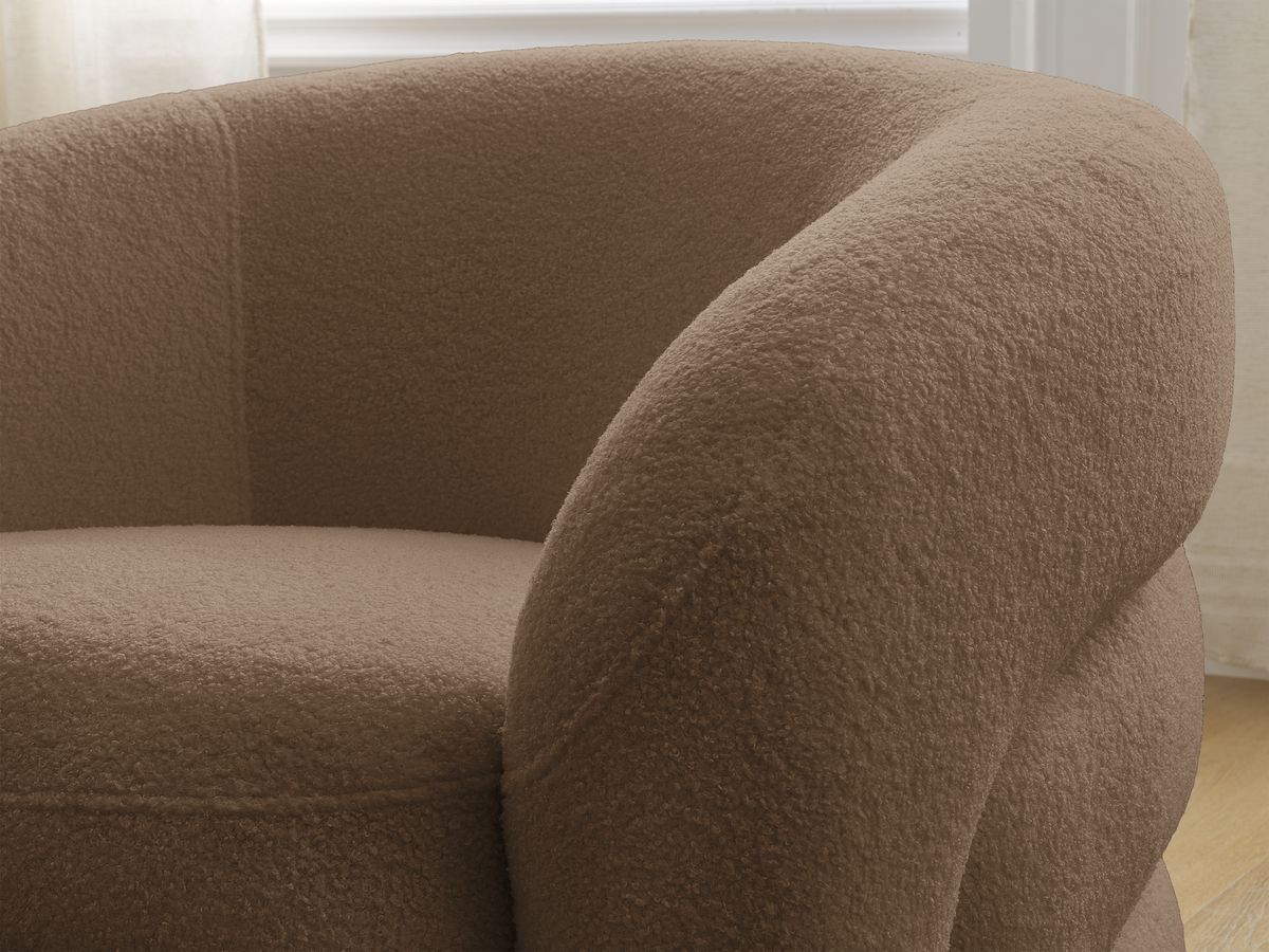 ELINA draaifauteuil in badstof