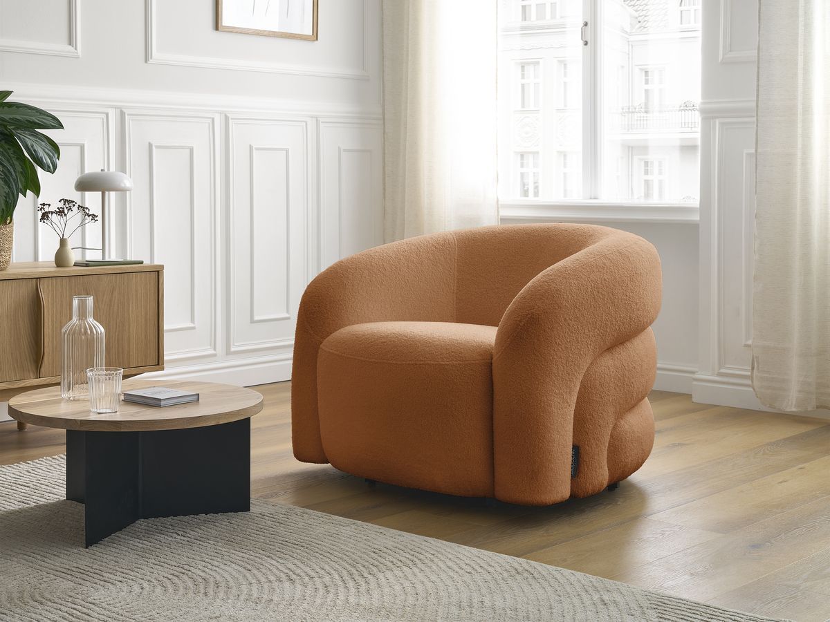 ELINA draaifauteuil in badstof