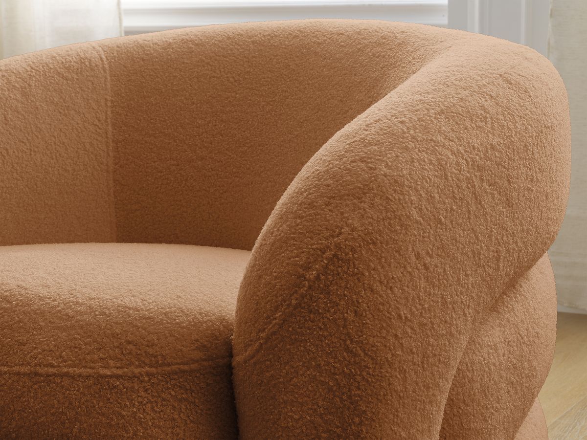 ELINA draaifauteuil in badstof