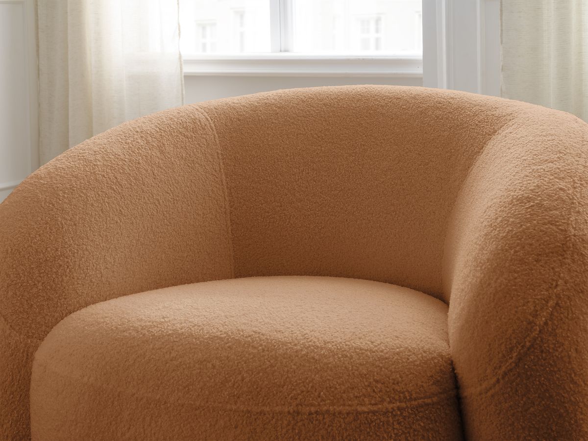 ELINA draaifauteuil in badstof